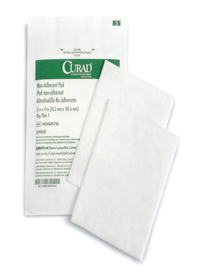 Curad Sterile Non-Adherent Pads (Pack of 100) for gentle wound dressing and absorption without sticking - Image 2